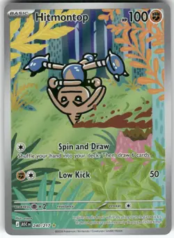 Hitmontop 240/217 Illustration Rare Ascended Heroes Pokemon Holo Near Mint - Image 1