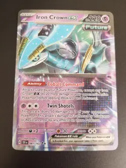 Iron Crown ex 81/162 Double Rare Pokemon Temporal Forces LP - Image 1