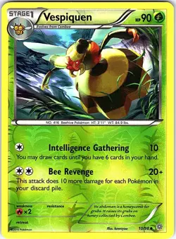 Vespiquen 10/98 Uncommon Ancient Origins Pokemon Reverse Holo Near Mint - Image 1