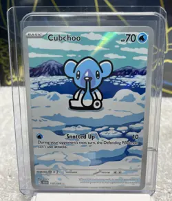 Pokemon TCG - Cubchoo - 109/086 - Illustration Rare - SV: Black Bolt - Image 1
