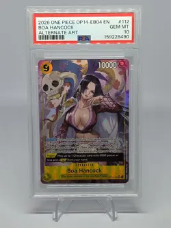 2025 One Piece OP14 JP Boa Hancock Alt. Art PSA 10 - Image 1