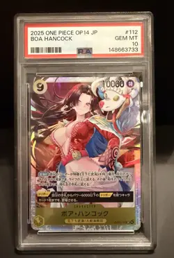 Boa Hancock OP14-112 PSA 10 SR The Azure Sea's Seven - ONE PIECE Japanese Gem - Image 1