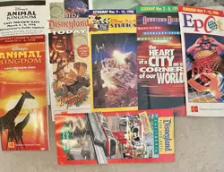 Disney Guidemap VINTAGE 90s Lot of 6 - Disneyland, Animal Kingdom, Toontown, etc - Image 1