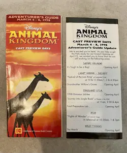 Disney Guidemap VINTAGE 90s Lot of 6 - Disneyland, Animal Kingdom, Toontown, etc - Image 4