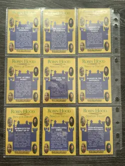 Robin Hood Prince Of Thieves Set Of 55 Trading Cards & 9 Stickers - Topps 1991 - Image 3