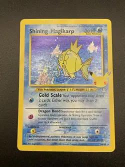 Shining Magikarp 66/64 Celebrations: Classic Collection Holo Pokemon - Image 1