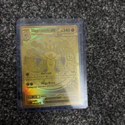 Pokemon Mega Lucario EX Card 188/132 Hyper Rare Gold Mega Evolution - Image 1