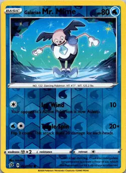 NM - Galarian Mr. Mime #037/192 | Reverse Holo Common | SWSH02: Rebel Clash - Image 1
