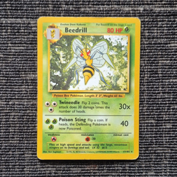 Pokemon TCG Beedrill 17/102 Base Set Rare Regular Unlimited EN 1999 - Image 1