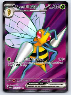 Beedrill ex 098/086 NM Full Art Rare Chaos Rising Pokemon TCG English - Image 1