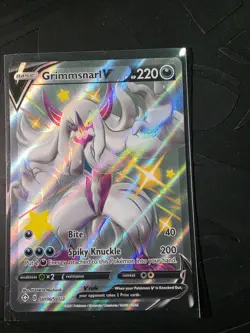Pokemon TCG Grimmsnarl V Shining Fates Sv116/Sv122 Holo Shiny Holo Rare - Image 1