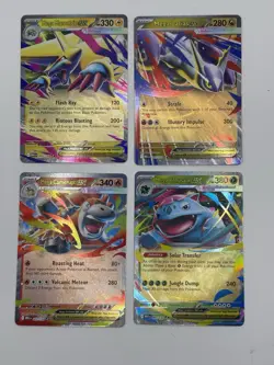 Pokemon Mega Evolutions Ex Four Card Lot. Near Mint. English - Image 1