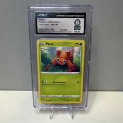 CGC Graded Paras 004/196 Lost Origin Italian 2022 Pokemon TCG Card - Image 1