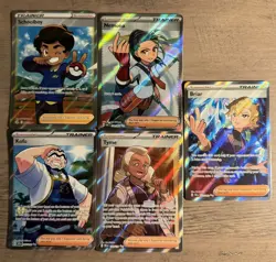 Pokemon TCG Modern Full Art Trainer Bundle of 5 cards English near mint - Image 1