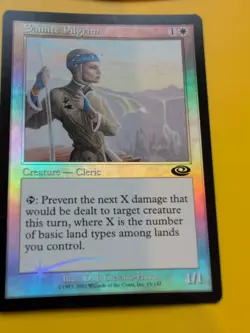Samite Pilgrim x2 CLeric. MTG 2 Card. Planeshift.OLD VINTAGE FOIL - Image 3