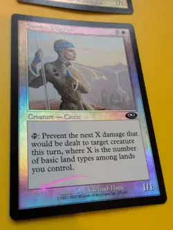 Samite Pilgrim x2 CLeric. MTG 2 Card. Planeshift.OLD VINTAGE FOIL - Image 4