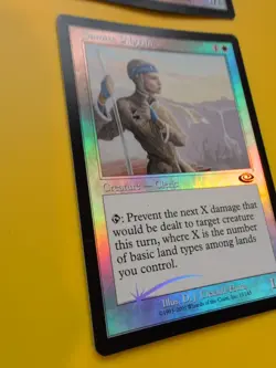 Samite Pilgrim x2 CLeric. MTG 2 Card. Planeshift.OLD VINTAGE FOIL - Image 5