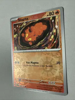 Pokemon TCG * SV Twilight Masquerade * 28/167 Slugma REVERSE HOLO Common * NM - Image 2