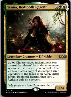 Yenna, Redtooth Regent 219 Rare Wilds of Eldraine Magic: The Gathering LP - Image 1