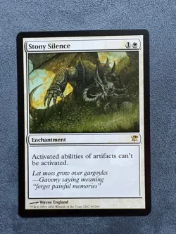 Stony Silence 36 Rare Innistrad Magic: The Gathering Near Mint - Image 1
