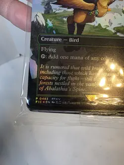 Paradise Chocobo, Birds of Paradise (Borderless) FF 483 FOIL+ Foil Lands SEALED - Image 3
