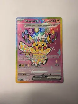 Pikachu ex 277/217 Special Illustration Rare SIR Ascended Heroes Pokemon TCG - Image 2