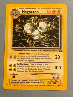 Magneton 26/62 Rare Fossil Pokemon Unlimited Near Mint - Image 1