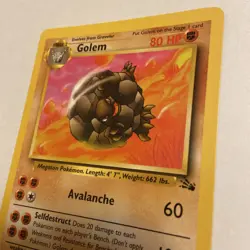 Golem 36/62 - Pokemon Fossil - Uncommon - LP NM Near Mint - Image 2