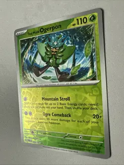 Pokemon TCG * SV Twilight Masquerade * 24/167 Teal Mask Ogerpon REVERSE Rare NM - Image 2