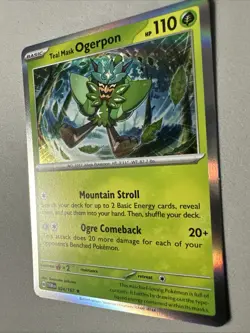 Pokemon TCG * SV Twilight Masquerade * 24/167 Teal Mask Ogerpon Holo Rare * NM - Image 2