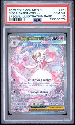 2025 POKEMON MEG EN-SPECIAL ILLUSTRATION RARE #178 MEGA GARDEVOIR EX PSA 10 - Image 1