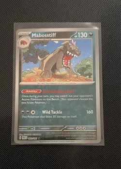 Mabosstiff 063/091 Paldean Fates Rare NM Pokemon TCG Reverse Holo - Image 1