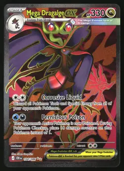 MEGA DRAGALGE EX 104/086 HOLO ULTRA RARE CHAOS RISING POKEMON NEAR MINT - Image 1