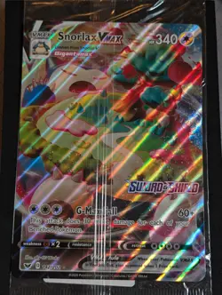 😴 Snorlax 🔥 VMAX 142/202 Jumbo SEALED ✨ Gamestop Exclusive Stamped Pokemon TCG - Image 1