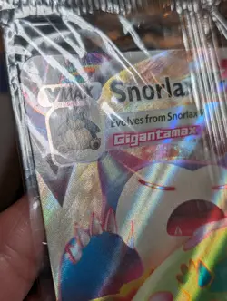 😴 Snorlax 🔥 VMAX 142/202 Jumbo SEALED ✨ Gamestop Exclusive Stamped Pokemon TCG - Image 3