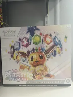 Pokemon TCG Prismatic Evolutions Elite Trainer Box, English, Eevee - Image 1