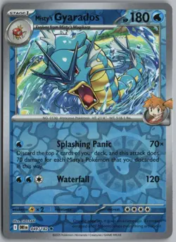 MISTY'S GYARADOS 049/182 RARE DESTINED RIVALS POKEMON REVERSE HOLO - Image 1