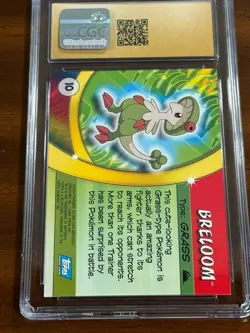 2004 Topps Pokemon Advanced Challenge Breloom CGC 10 Pristine Pop 3 - Image 2