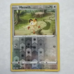Meowth 199/264 Common Fusion Strike Pokemon Reverse Holo Near Mint - Image 1