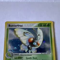 Pokemon TCG Butterfree 2/112 FireRed & LeafGreen Holo Rare 2 Partial Swirls HP - Image 3