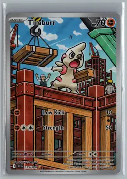 Timburr 125/086 Holo Illustration Rare Black Bolt Pokemon Near Mint - Image 1