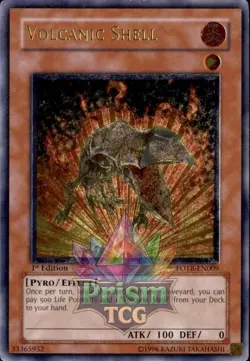 Volcanic Shell (UTR) NM Ultimate Rare FOTB-EN009 Yu-Gi-Oh - Image 1