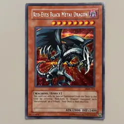 Red-Eyes Black Metal Dragon FMR-001 Forbidden Memories Yu-Gi-Oh! TCG NM - Image 1