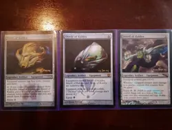 Wizards of the Coast MTG Mirrodin Kaldra 3-Card Lot: Helm/Shield/Sword - Image 2