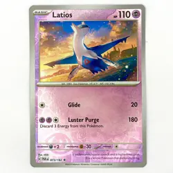 073/182 LATIOS REVERSE HOLO PARADOX RIFT POKEMON CARD - Image 1