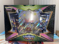 Pokemon TCG Shining Fates Shiny Eldegoss V Collection Box Factory Sealed - Image 1