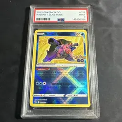 Pokemon TCG Radiant Blastoise Holo Card 018/078 Psa 9 - Image 1