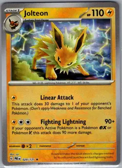Jolteon Poke Ball 029/131 SV: Prismatic Evolutions - Pokemon Card - NM - Image 1