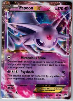Espeon EX 52/122 XY - BREAKpoint - Pokemon Card - NM - Image 1