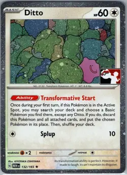 Ditto - 132/165 Holo Prize Pack Series Cards NM - Image 1